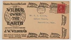 Mr. C. J. Elliot Oxford Street, Somerville, Mass 1914 J. W. Wilbur Co., Perkins Collection 1861 to 1933 Envelopes and Postcards